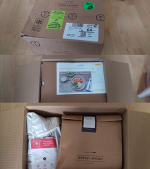 The box and its contents when it arrived